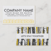 aspen - boompuntenkaart klantenkaartje (Voorkant / Achterkant)