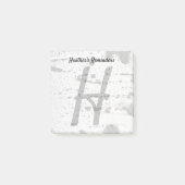 Aspen boomschors en Initiaal LetterMonogram Post-it® Notes (Voorkant)
