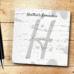 Aspen boomschors en Initiaal LetterMonogram Post-it® Notes