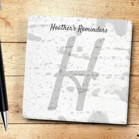 Aspen boomschors en Initiaal LetterMonogram Post-it® Notes