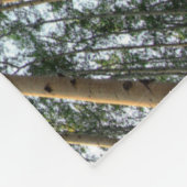 Aspen boomstammen en bladeren, Yukon Fleece Deken (Hoek)