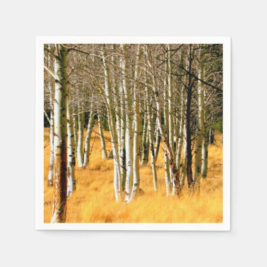 aspen bossen papier servetten (Voorkant)
