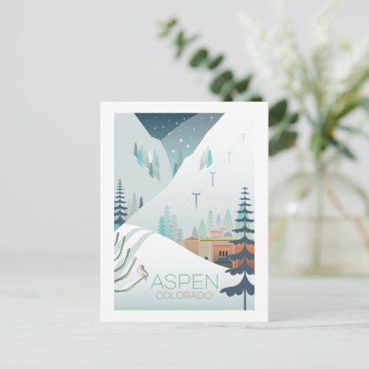 Aspen-Briefkaart Briefkaart (Staand voorkant)