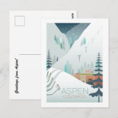 Aspen-Briefkaart Briefkaart (Voorkant / Achterkant)
