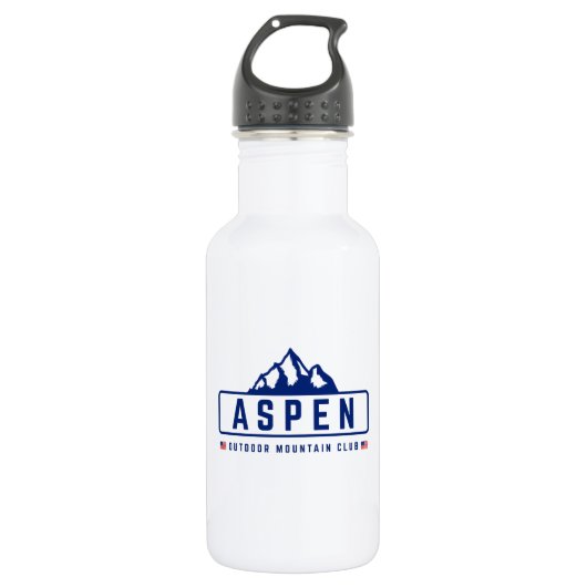 Aspen Buiten  Waterfles (Voorkant)