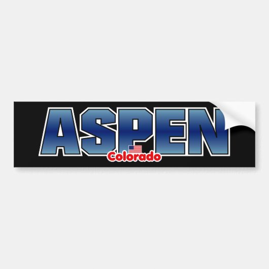 Aspen Bumper Bumpersticker (Voorkant)