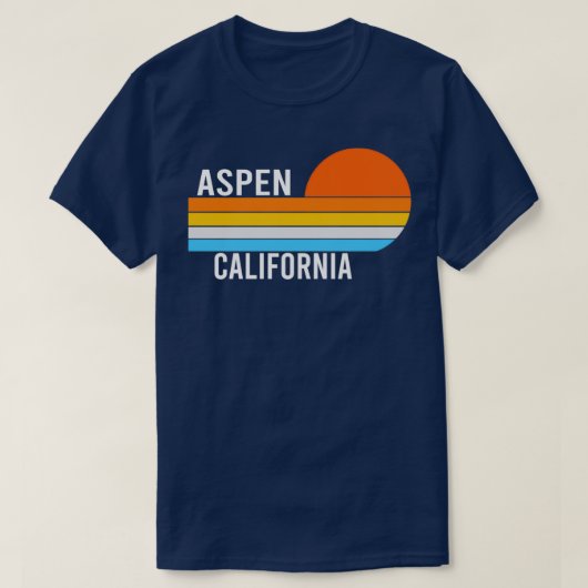 Aspen California  Sunset T-shirt (Design voorkant)