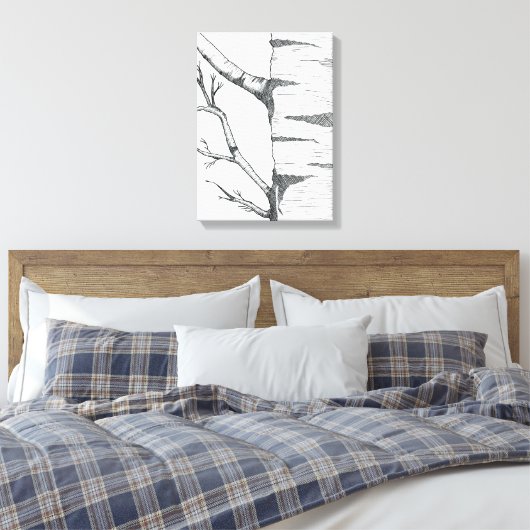 Aspen canvas afdruk (Insitu (Slaapkamer))