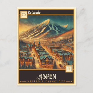 Aspen, Colorado   Antiek Briefkaart