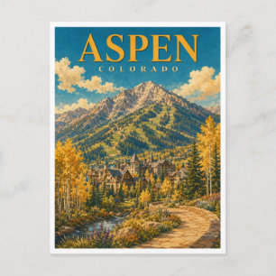 Aspen Colorado Aspen Mountain GeoSaga Briefkaart