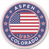Aspen Colorado, Aspen Sticker (Voorkant)