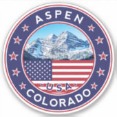 Aspen Colorado, Aspen Sticker (Voorkant)
