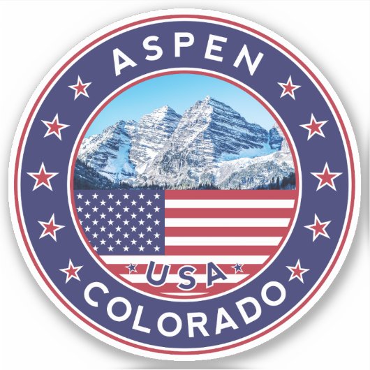 Aspen Colorado, Aspen Sticker (Voorkant)