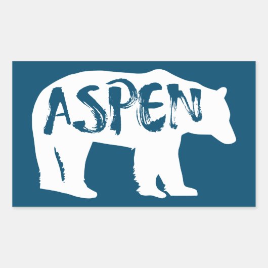 Aspen Colorado Beer Rechthoekige Sticker (Voorkant)