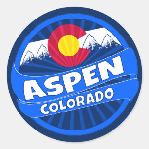 Aspen Colorado berg burst sticker
