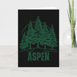 Aspen Colorado Bergen Ski Dennenboom Buiten Usa Kaart