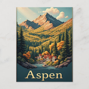 Aspen Colorado Bergstad Alpenlandschap Briefkaart