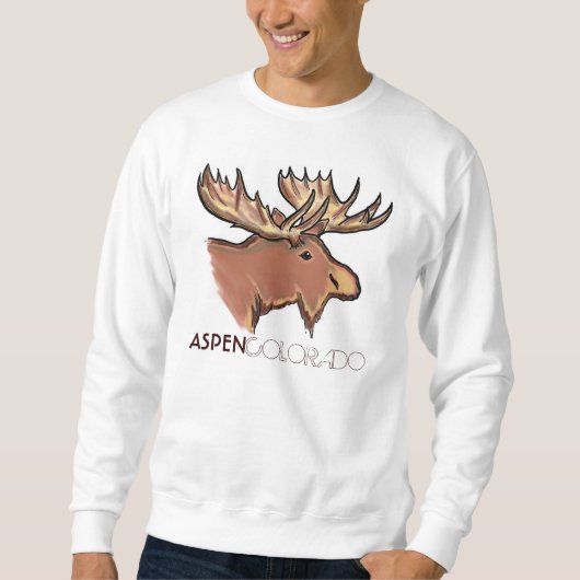 Aspen Colorado brown mose unisex sweatshirt (Voorkant)