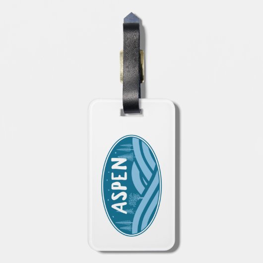 Aspen Colorado buitenshuis Bagagelabel (Achterkant verticaal)