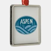 Aspen Colorado buitenshuis Metalen Ornament (Rechts)