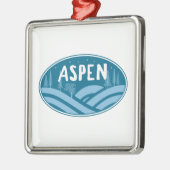 Aspen Colorado buitenshuis Metalen Ornament (Links)