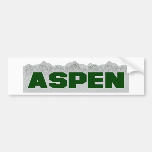 Aspen, Colorado Bumpersticker (Voorkant)