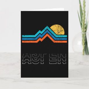 Aspen Colorado Co Bergskisën Vintage 80s Aspe Kaart