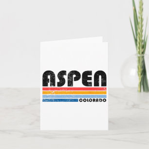 Aspen Colorado Co bergskisport Vintage Aspen Sk Kaart