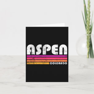 Aspen Colorado Co Mountain Skiën Vintage jaren 80 Kaart
