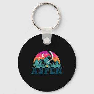 Aspen Colorado Co Mountain Skiën Vintage jaren 80  Sleutelhanger