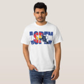Aspen Colorado en snowboarder T-shirt (Voorkant volledig)