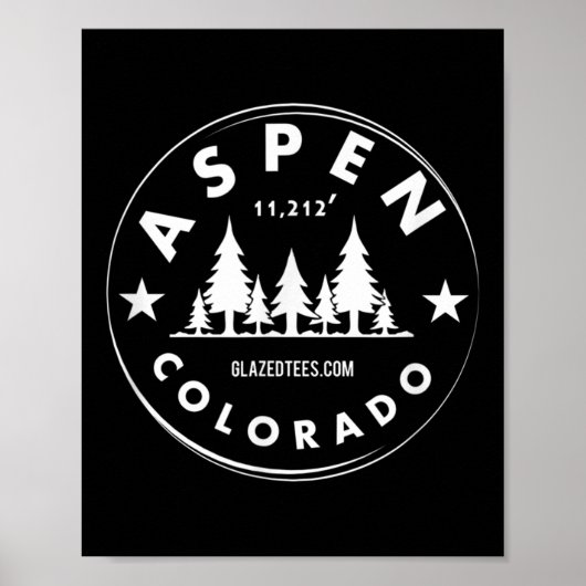 Aspen Colorado - Grote Bergbos Poster (Voorkant)