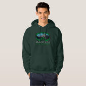Aspen Colorado jongens groene sneeuwbril Hoodie (Voorkant volledig)