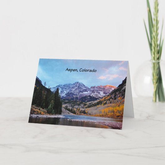 Aspen, Colorado Kaart (Voorkant)