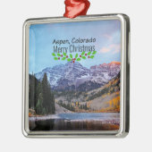 Aspen, Colorado Kerstmis Metalen Ornament (Links)