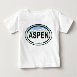 Aspen Colorado Mountain Label Baby Shirt