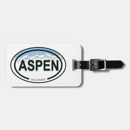 Aspen Colorado Mountain Label Bagagelabel (Voorkant horizontaal)