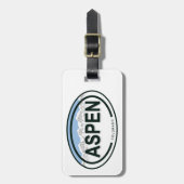 Aspen Colorado Mountain Label Bagagelabel (Voorkant verticaal)