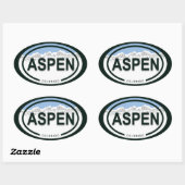 Aspen Colorado Mountain Label Stickers (Vel)