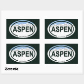 Aspen Colorado Mountain Label Stickers (Vel)