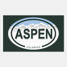 Aspen Colorado Mountain Label Stickers