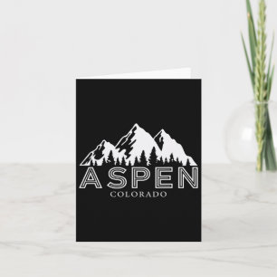 Aspen Colorado Mountain Ski Vakantie Trip W Kaart