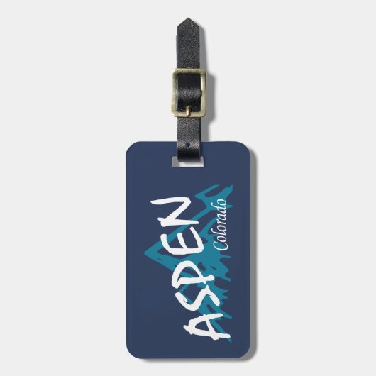 Aspen Colorado Mountains Bagagelabel (Voorkant verticaal)