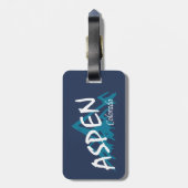 Aspen Colorado Mountains Bagagelabel (Achterkant verticaal)