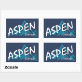 Aspen Colorado Mountains Rechthoekige Sticker (Vel)
