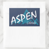 Aspen Colorado Mountains Rechthoekige Sticker (Tas)