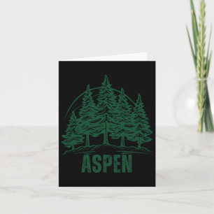 Aspen Colorado Mountains Ski Pine Tree Outdoor USA Kaart