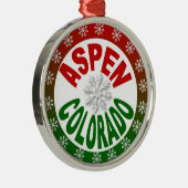 Aspen Colorado ornament voor groene sneeuwvlokken (Rechts)