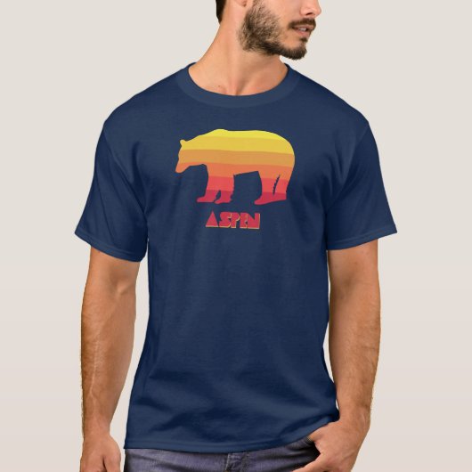 Aspen Colorado Regenboog Beer T-shirt (Voorkant)
