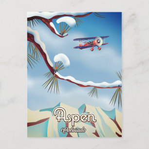 Aspen Colorado reisposter Briefkaart
